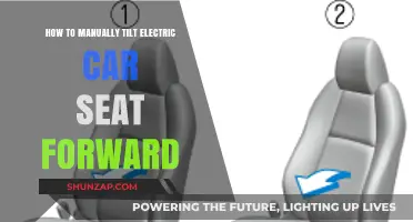 Manually Tilting Your Electric Car Seat Forward: A Step-by-Step Guide