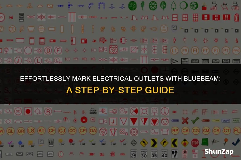 how to mark electrical outlets using bluebeam