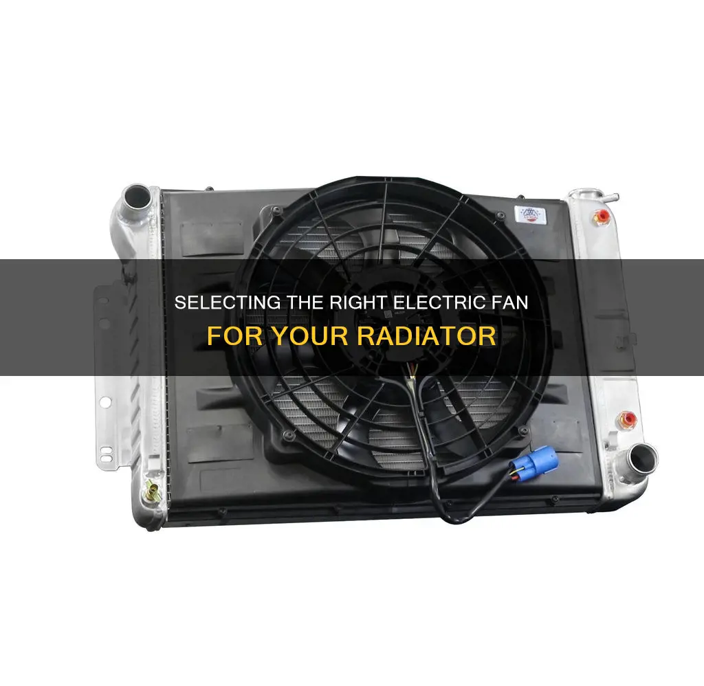 how to measure electric fans for radiator