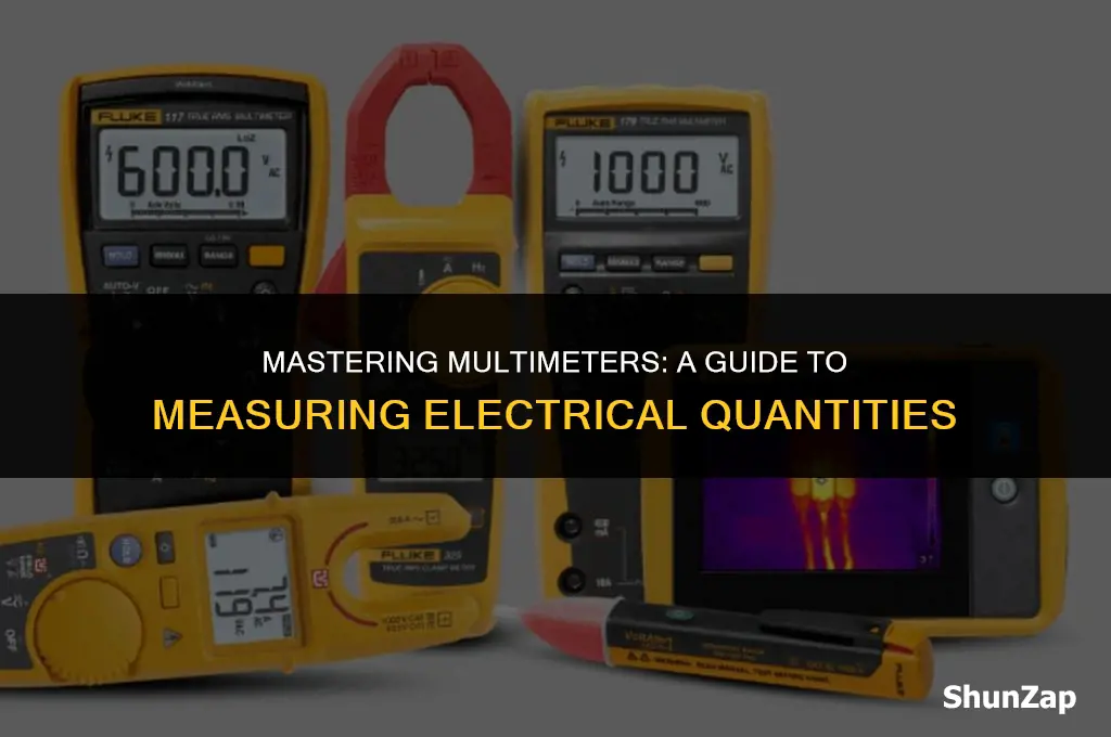 how to measure electrical quantities using multimeter