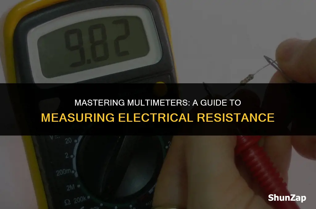 how to measure electrical resistance using a multimeter