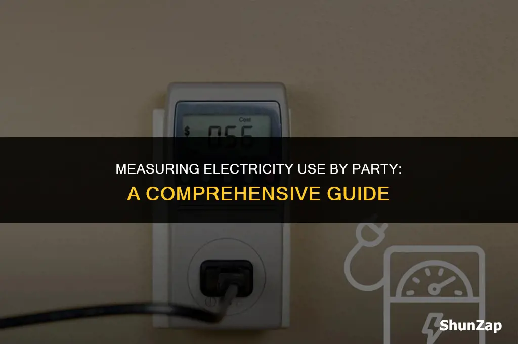 how to measure electricity use by party