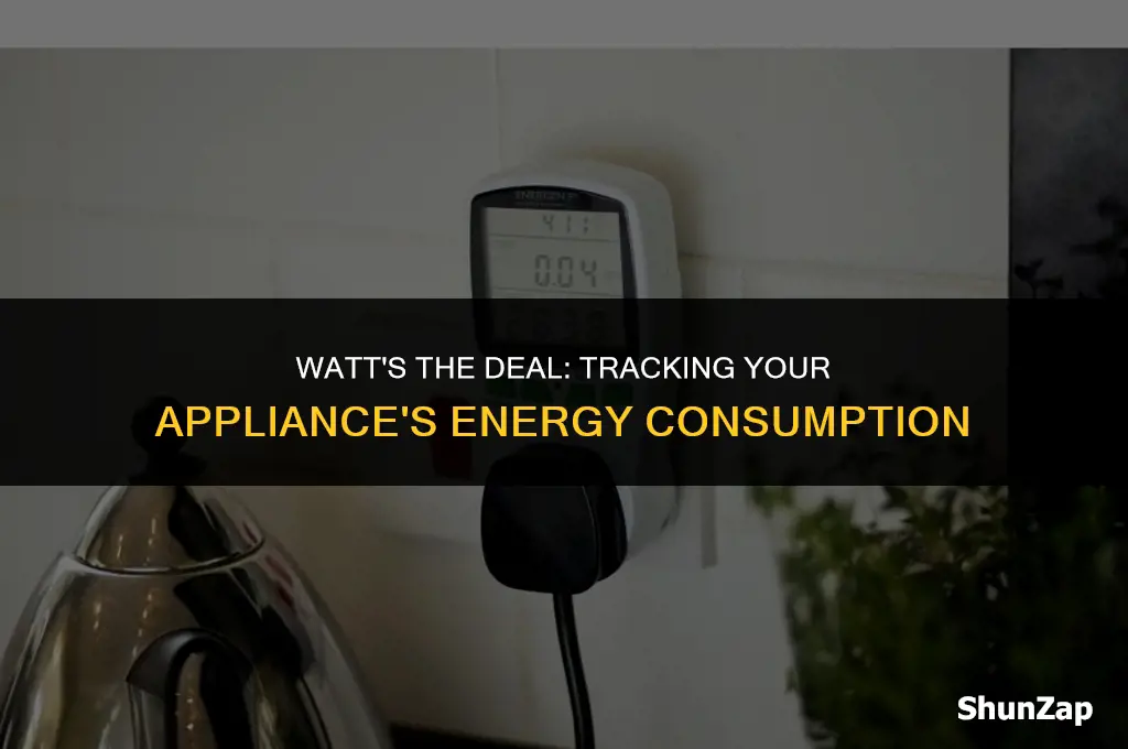 how to measure electricity used by an appliance