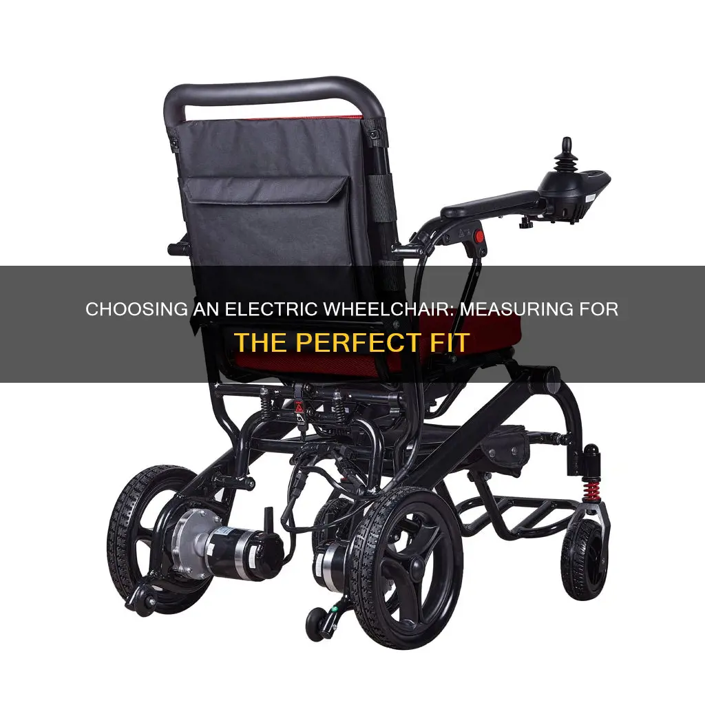 how to measure for an electric wheelchair