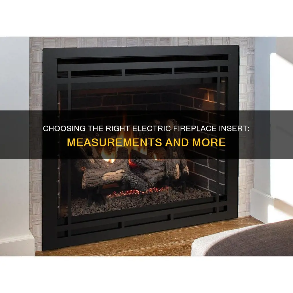 how to measure for electric fireplace insert