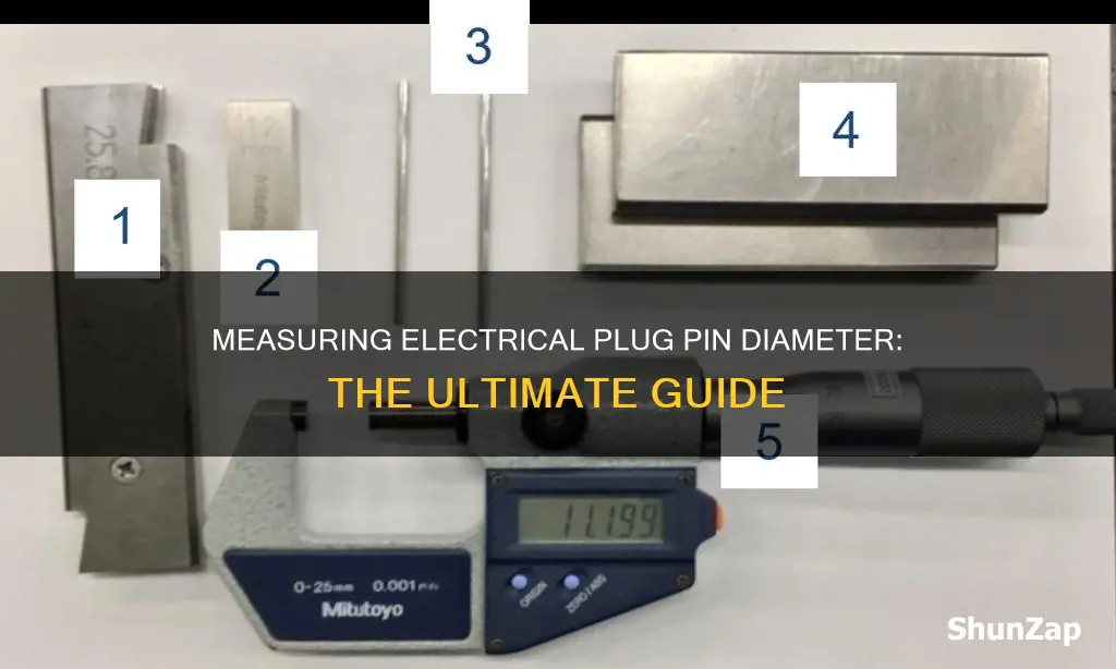 how to measure pin diameter electrical plug