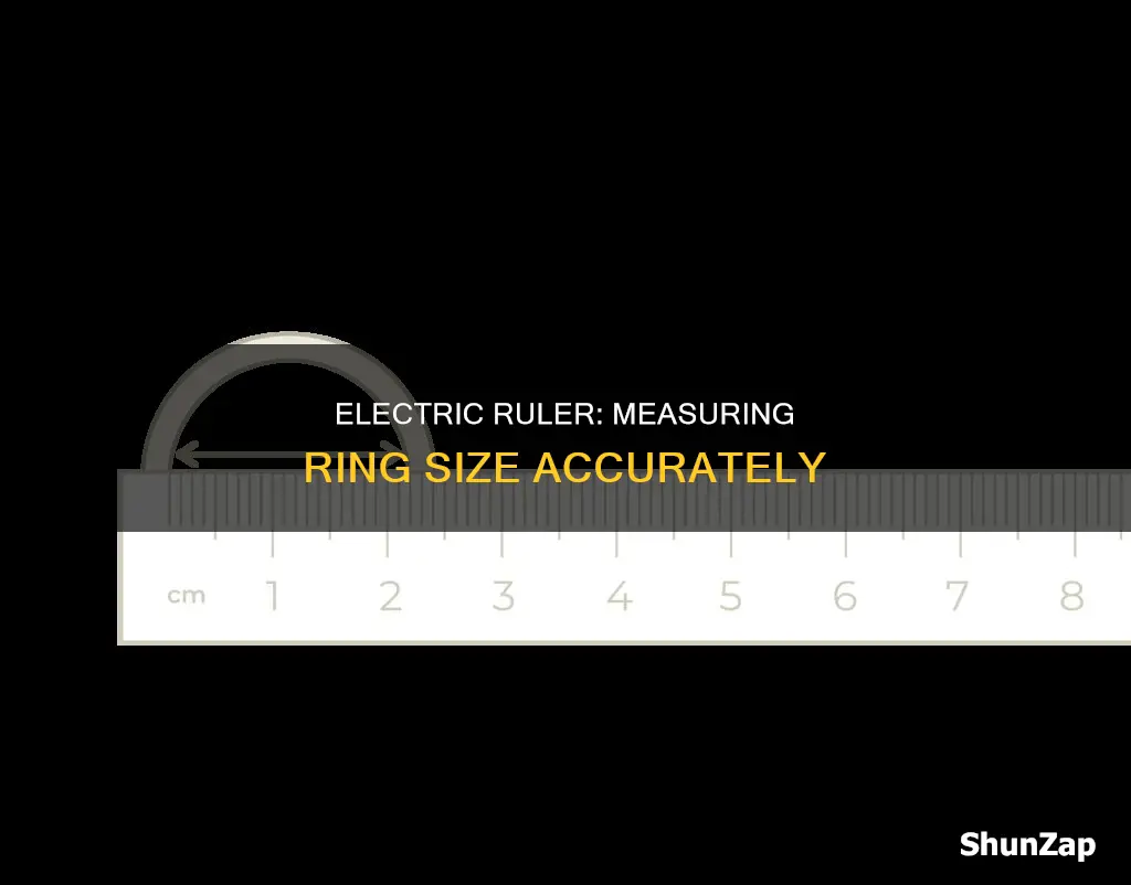 how to measure ring size electric ruler