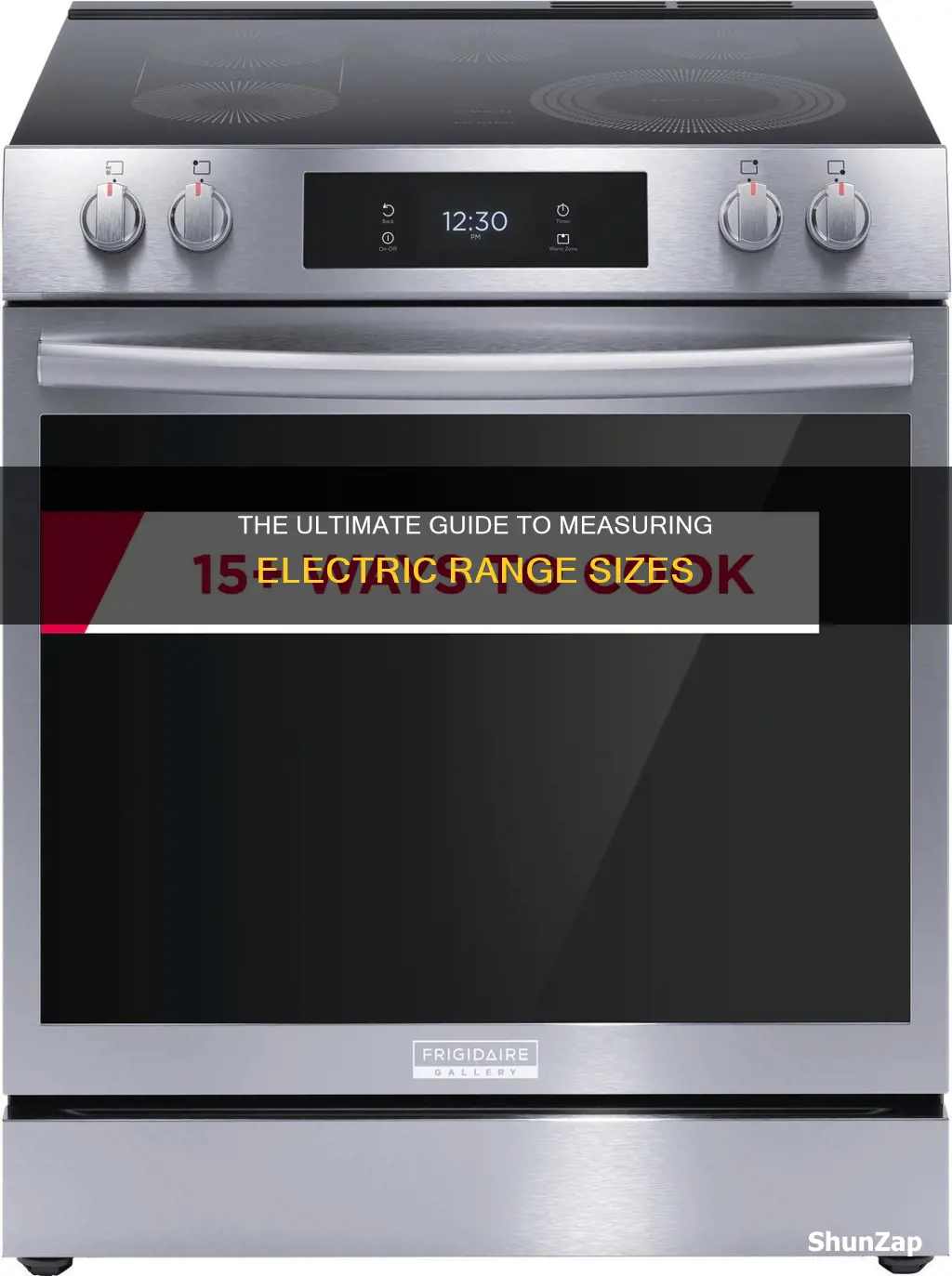 how to measure size of electric range