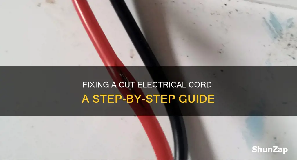 how to mend a cut electrical cord