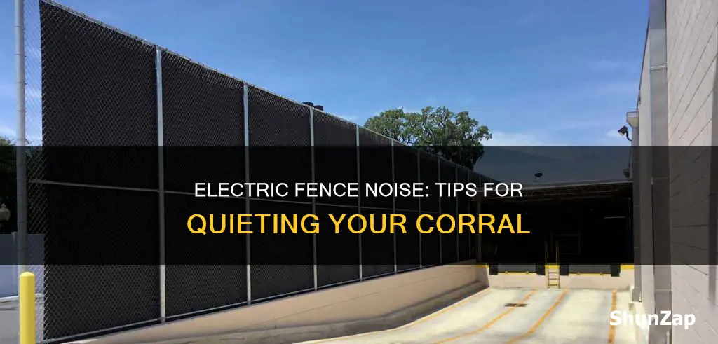how to mitigate noise from electric fence