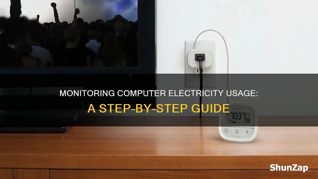 how to monitor electricity usage by computer