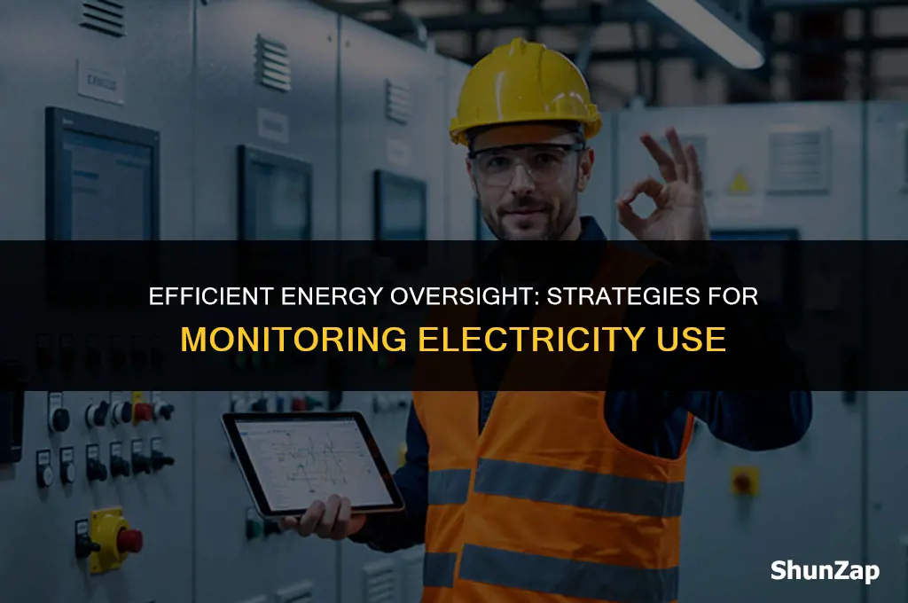 how to monitor the use of electricity resources