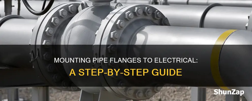 how to mount pipe flange to electrical