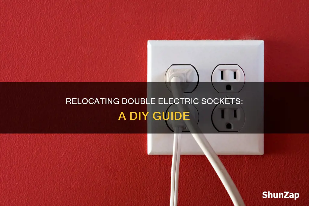 how to move a double electric socket