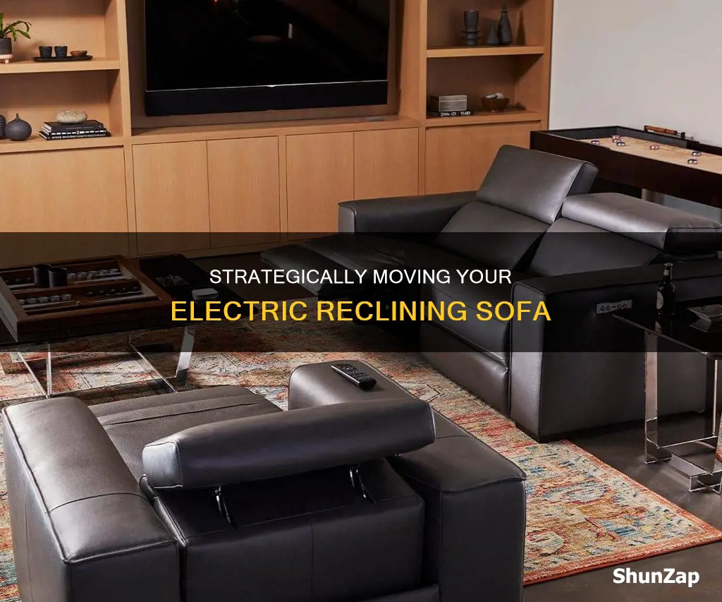 how to move an electric reclining sofa