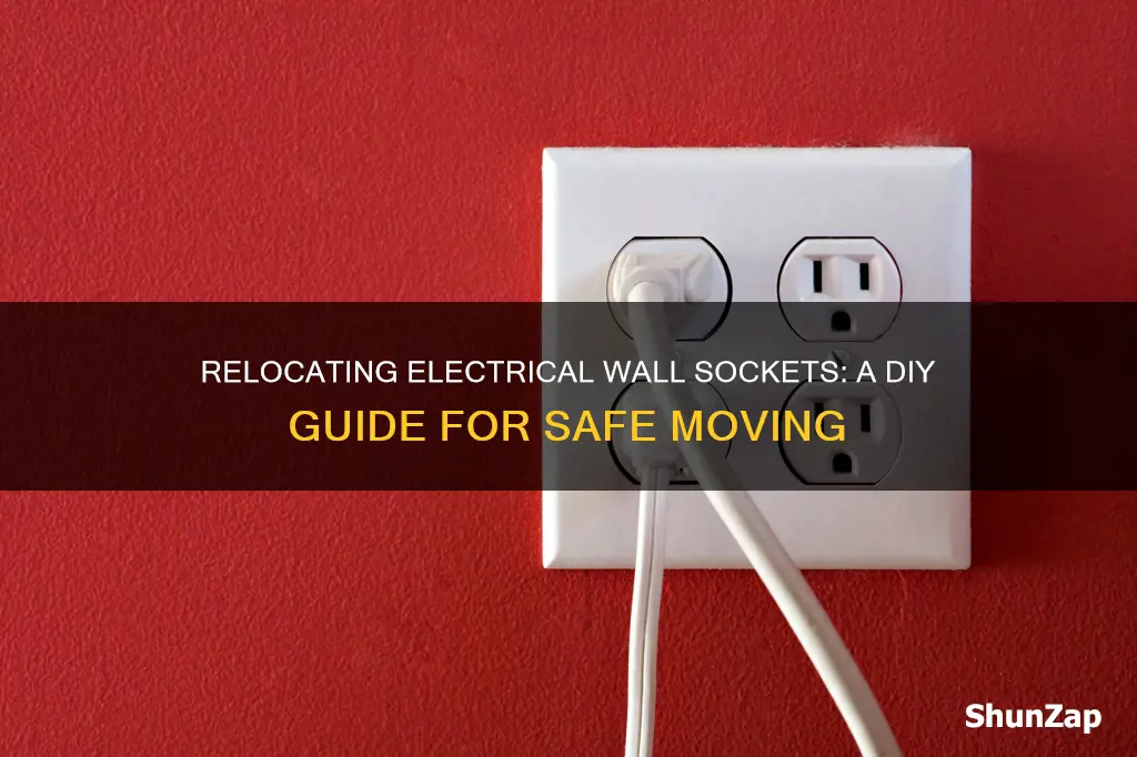 how to move an electrical wall socket