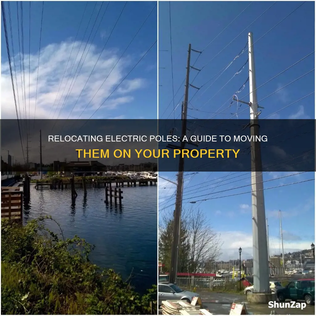 how to move electric pole on property