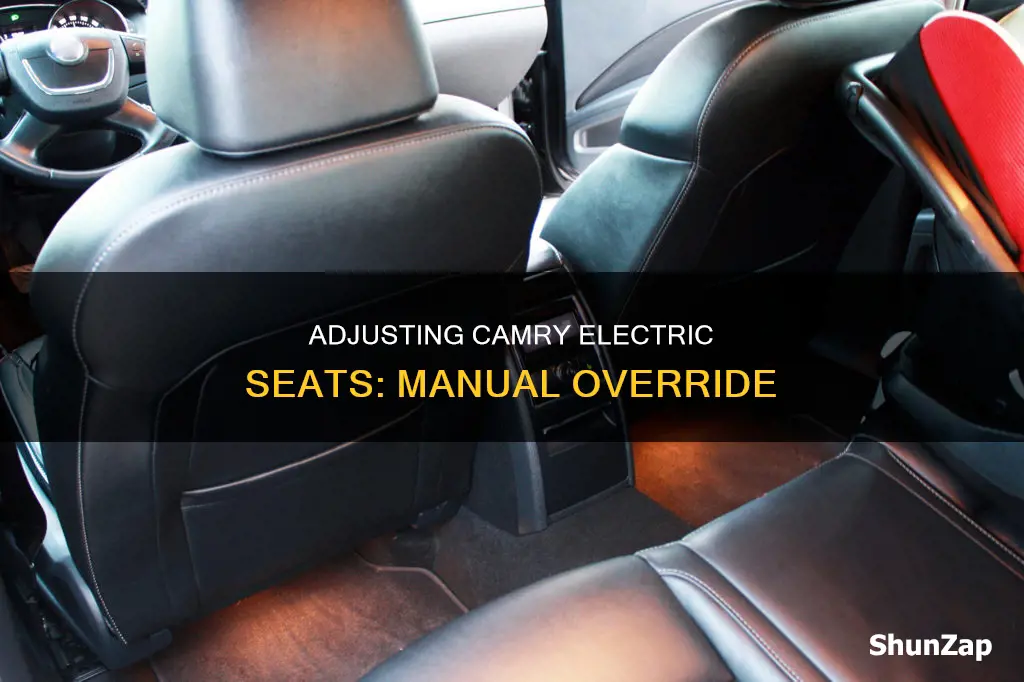 how to move electric seat manually camry