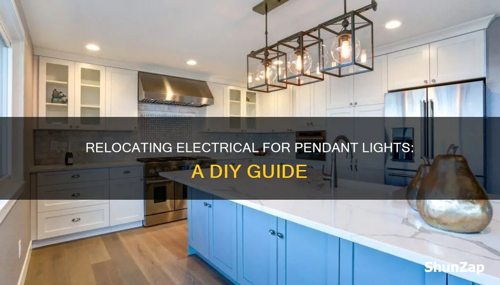 how to move electrical for pendant light
