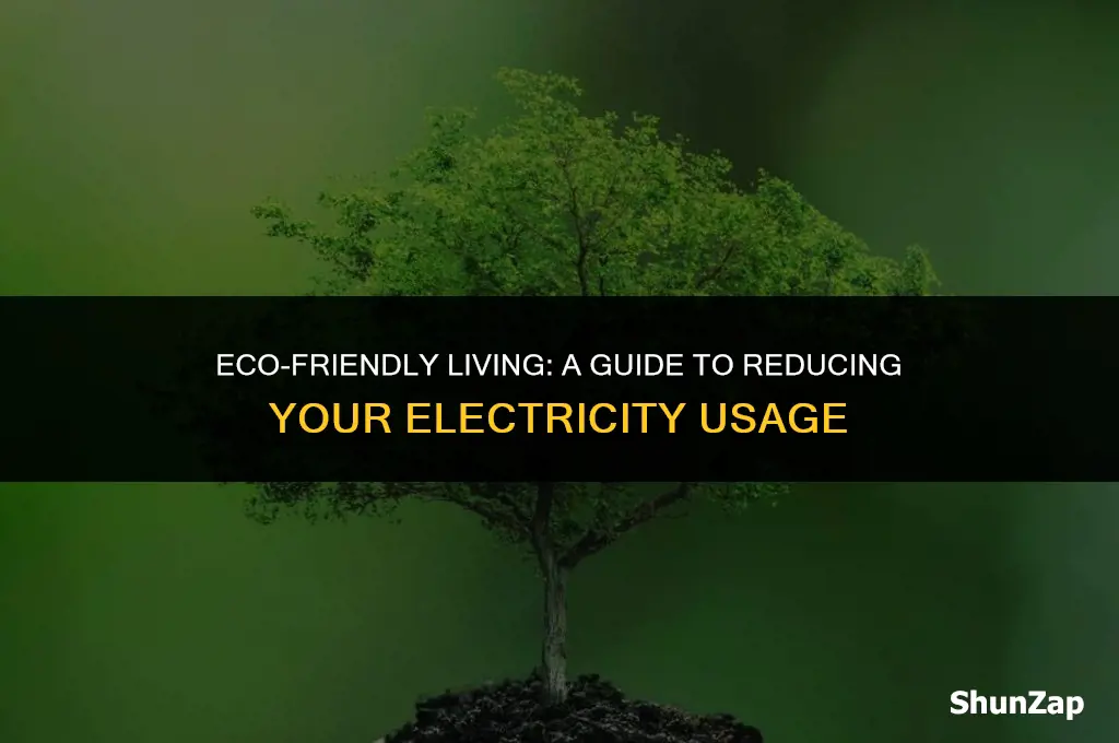 how to not use electricity