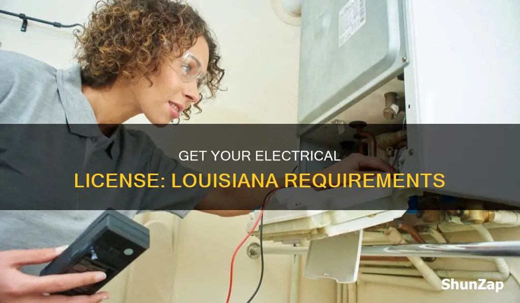 how to obtain electrical license in louisiana