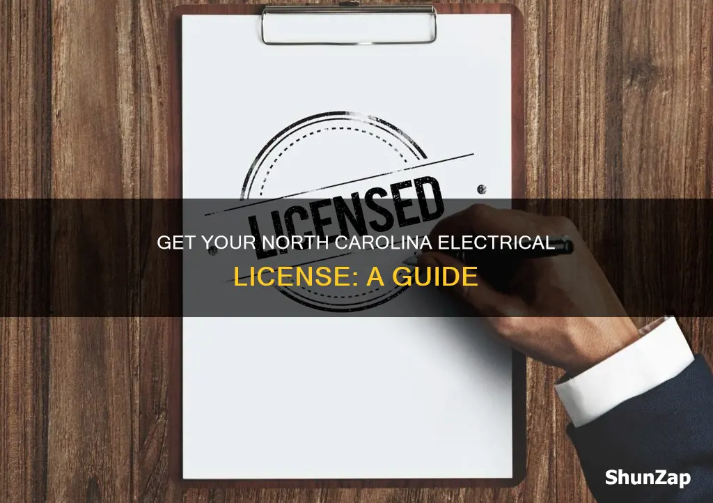 how to obtain electrical license in nc