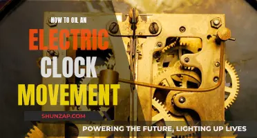 Oiling Electric Clock Movements: A Step-by-Step Guide