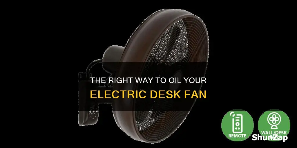 how to oil an electric desk fan