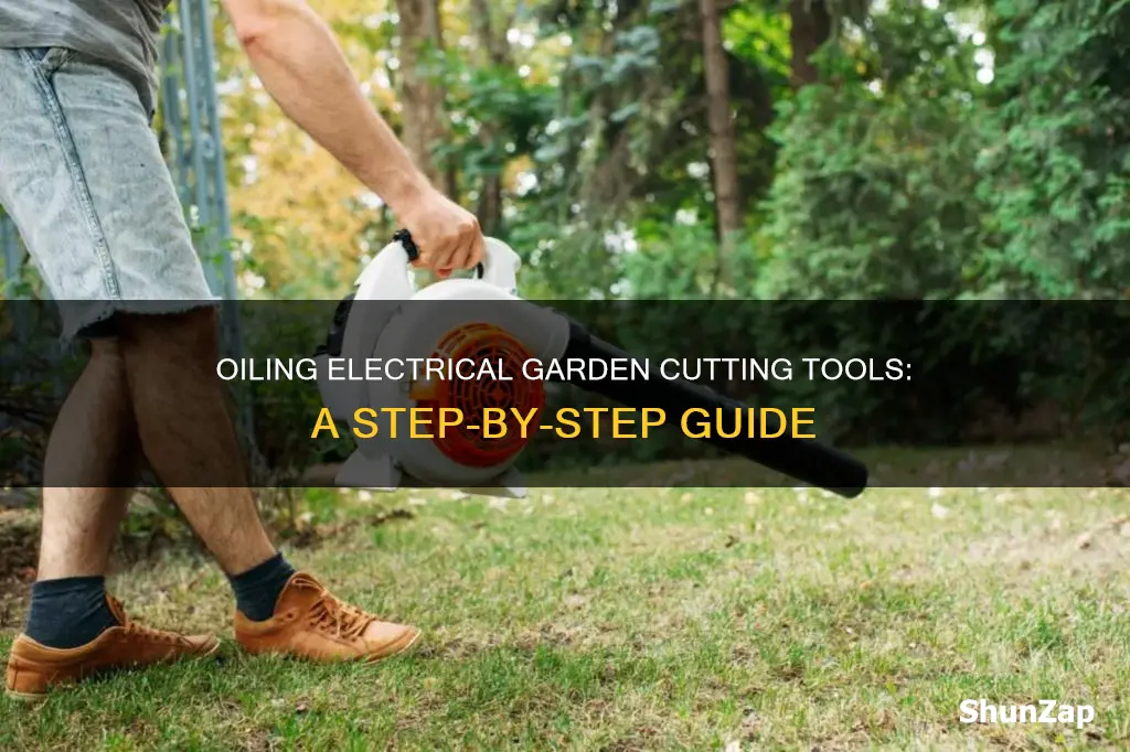 how to oil electrical garden cutting tools