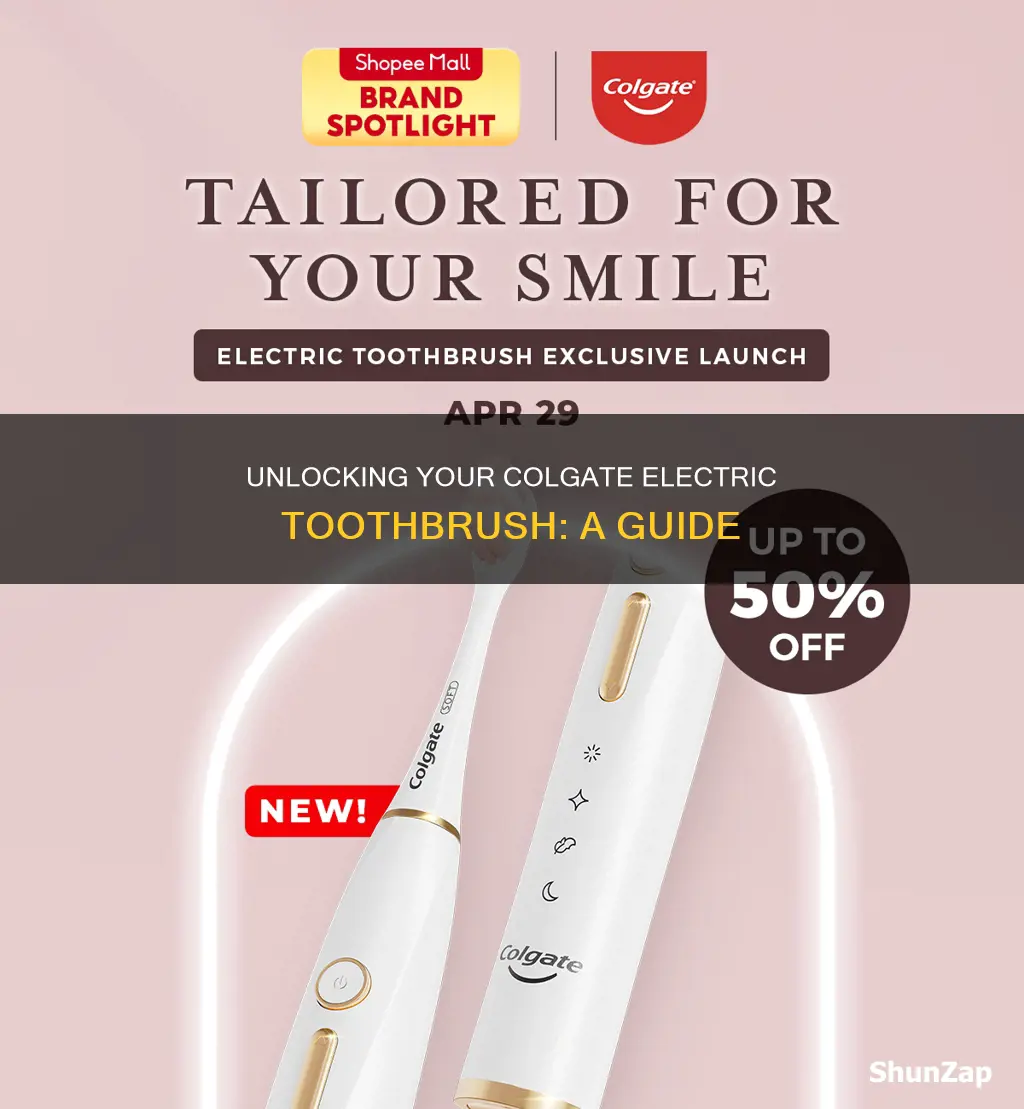 how to open a colgate electric toothbrush