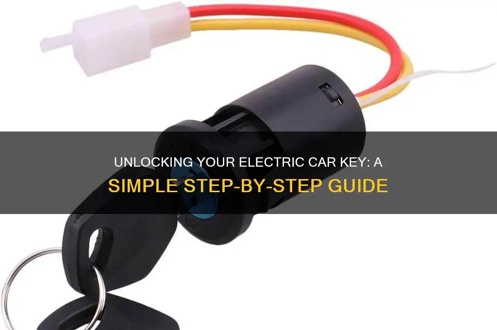 how to open a electric car key