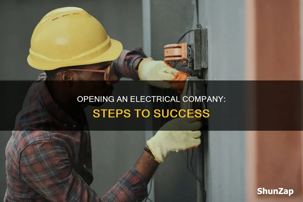 how to open a electrical company