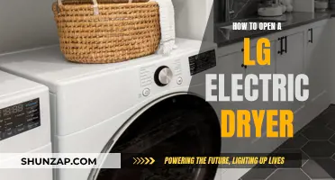 Opening Your LG Electric Dryer: A Step-by-Step Guide