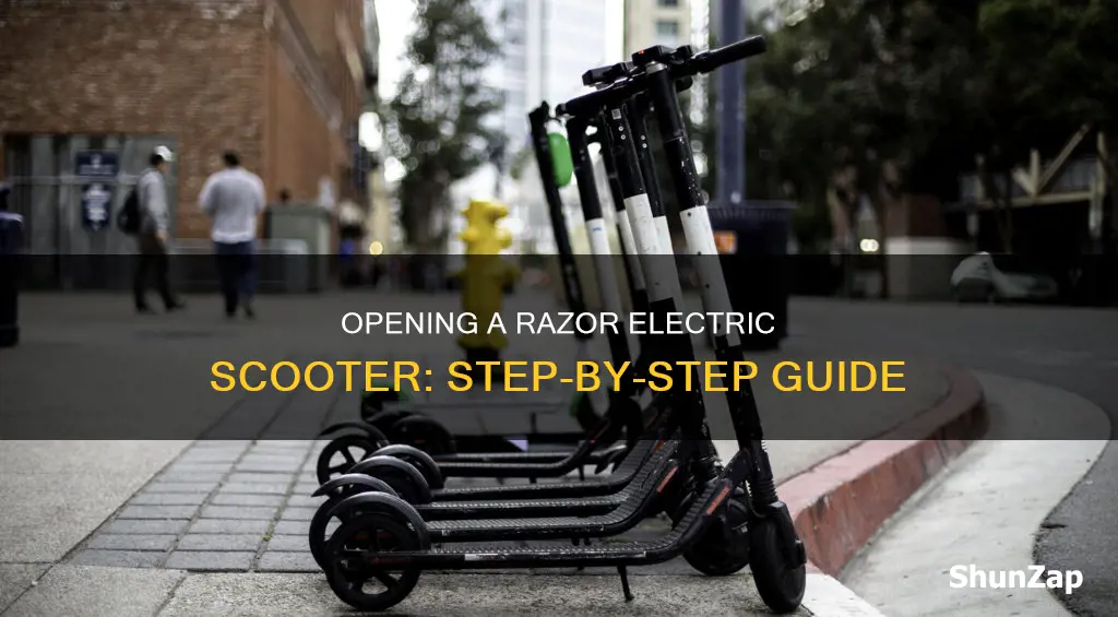 how to open a razor electric scooter
