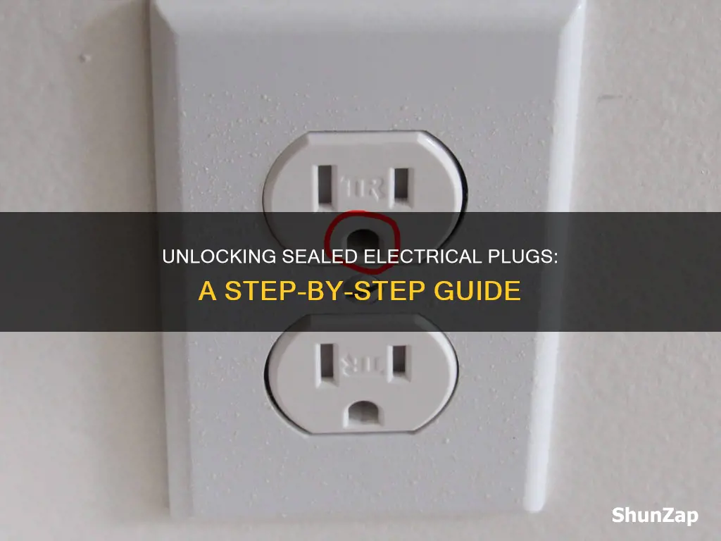 how to open a sealed electrical plug