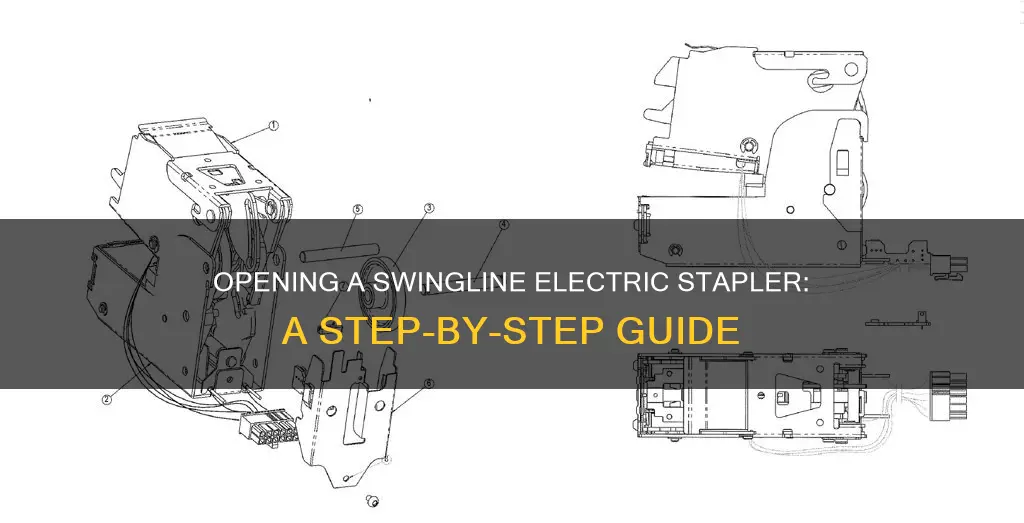 how to open a swingline electric stapler