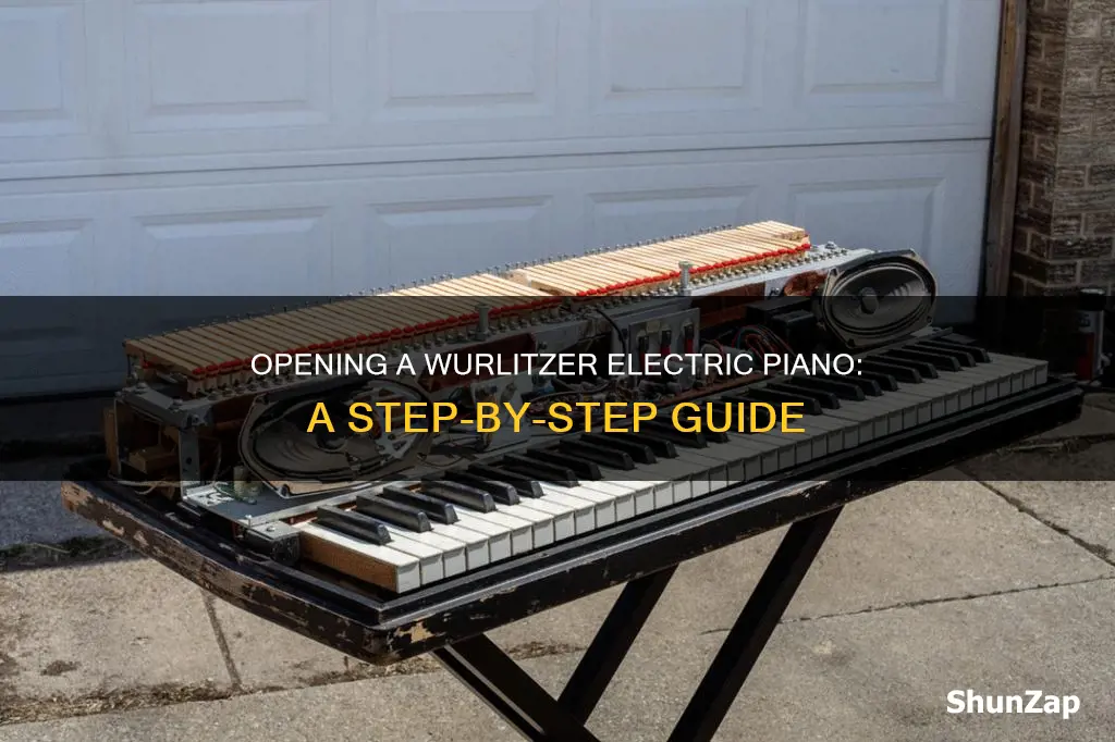 how to open a wurlitzer electric piano