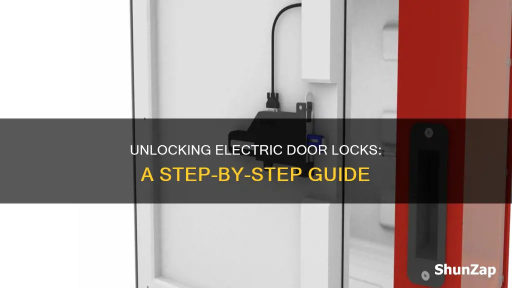 how to open an electric door lock