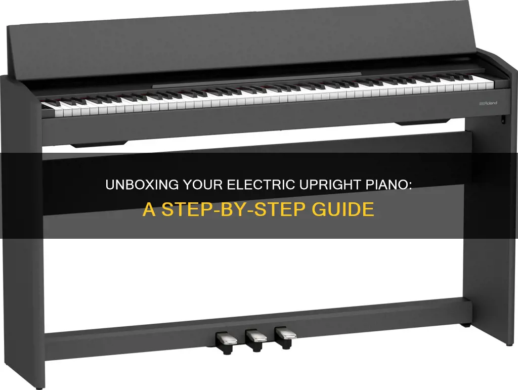 how to open an electric upright piano