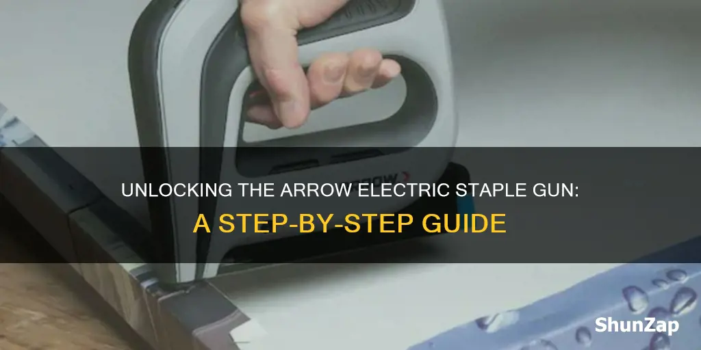 how to open arrow electric staple gun