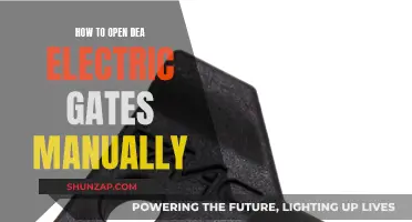 Opening DEA Electric Gates: Manual Override Guide