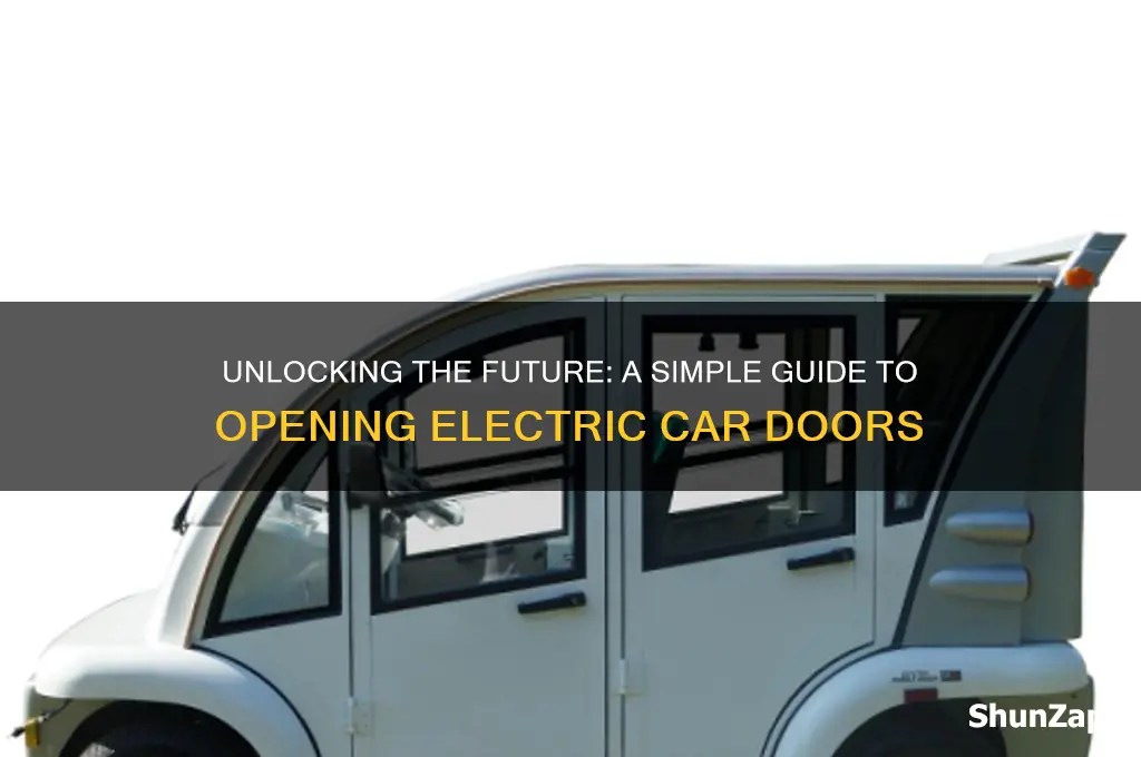 how to open electric car door