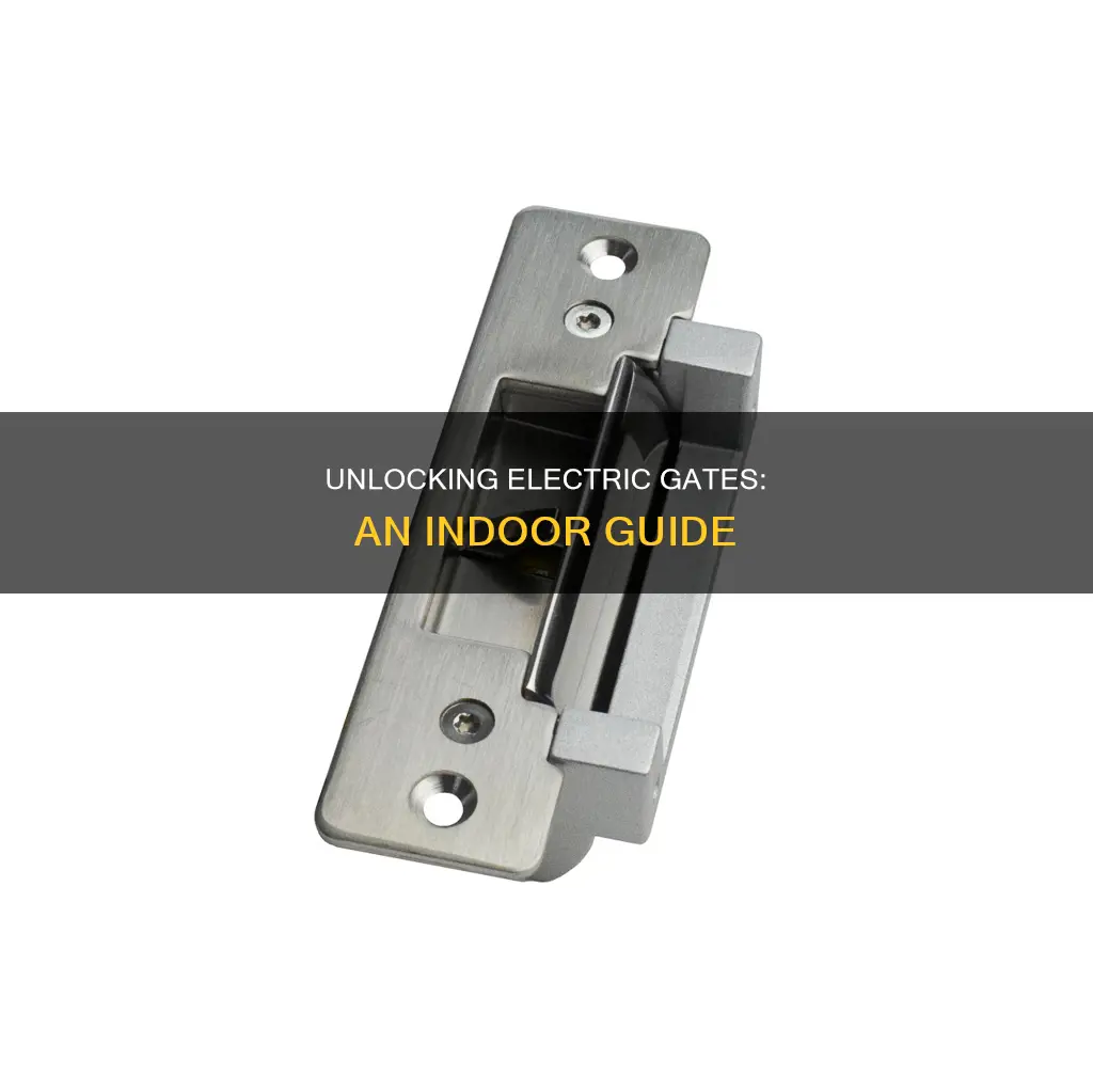 how to open electric gate from inside