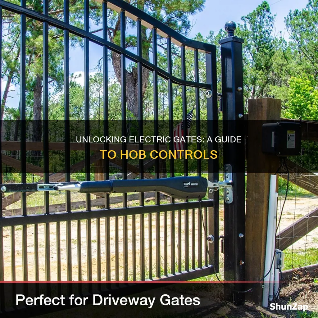 how to open electric gate in hob