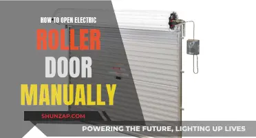 Opening Electric Roller Doors: Manual Override Guide