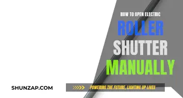 Opening Electric Roller Shutters: A Manual Override Guide