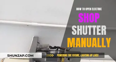 Opening Electric Shop Shutters: A Manual Override Guide