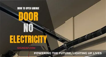 Garage Door Opening: No Electricity Required