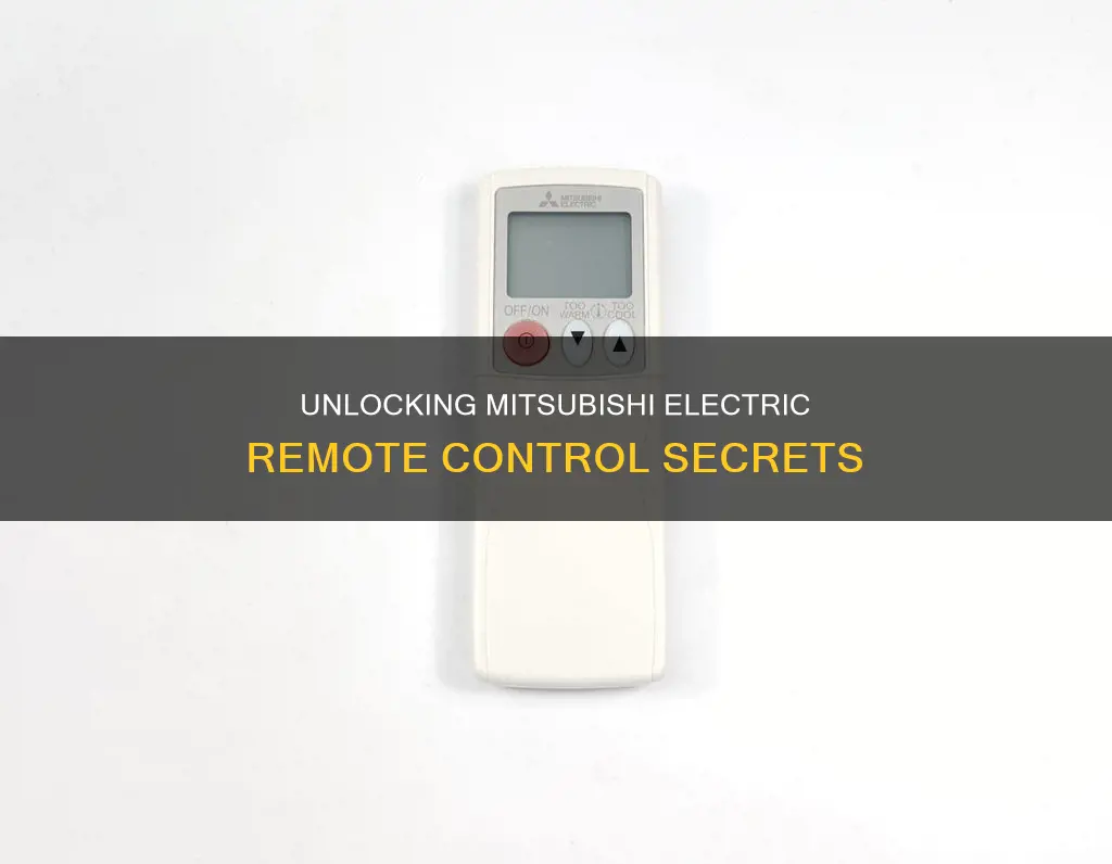 how to open mitsubishi electric remote control