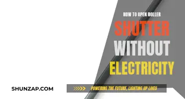 Unlocking Roller Shutters: No Electricity, No Problem